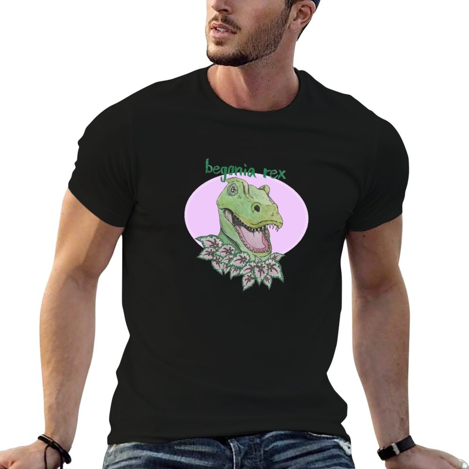 Begonia Rex - Camiseta T rex begônia (rosa) camisetas