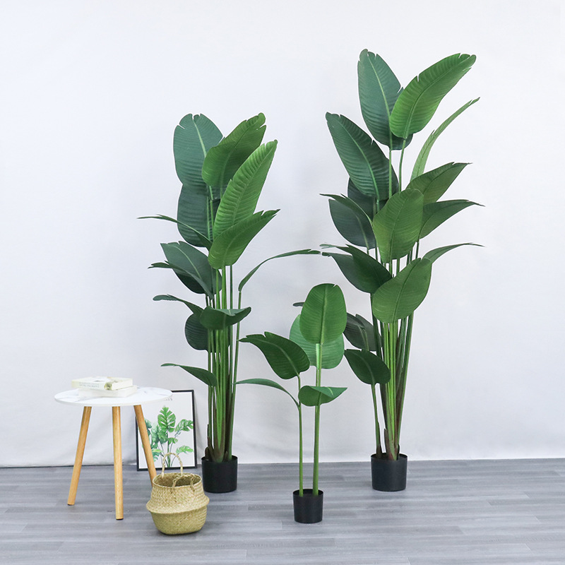 Bird Paradise Strelitzia - Plástico artificial em vaso ​ Planta