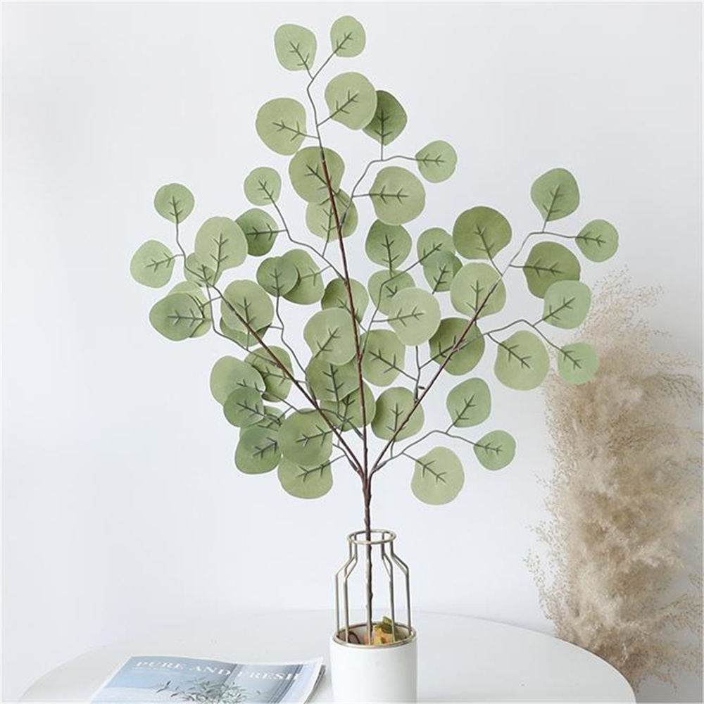 Dracaena Marginata - Eucalipto Folha Videira Plantas Artificiais, Flores