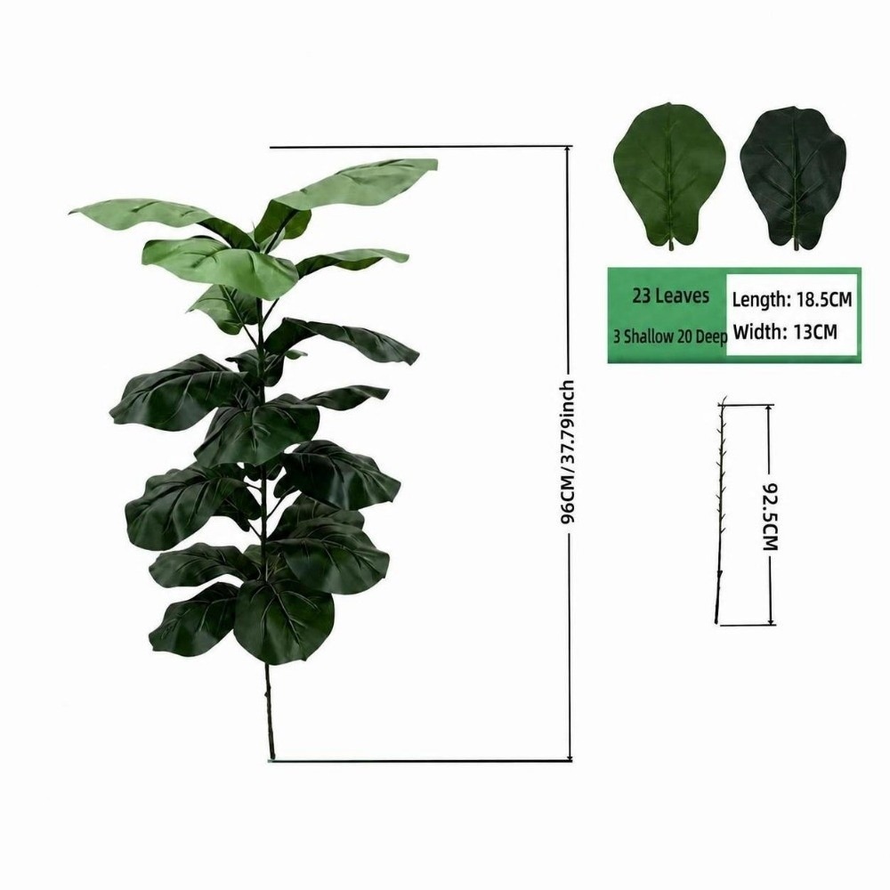 Ficus Lyrata Tree - 15/09/2023 Folhas Artificiais de Ficus Lyrata,