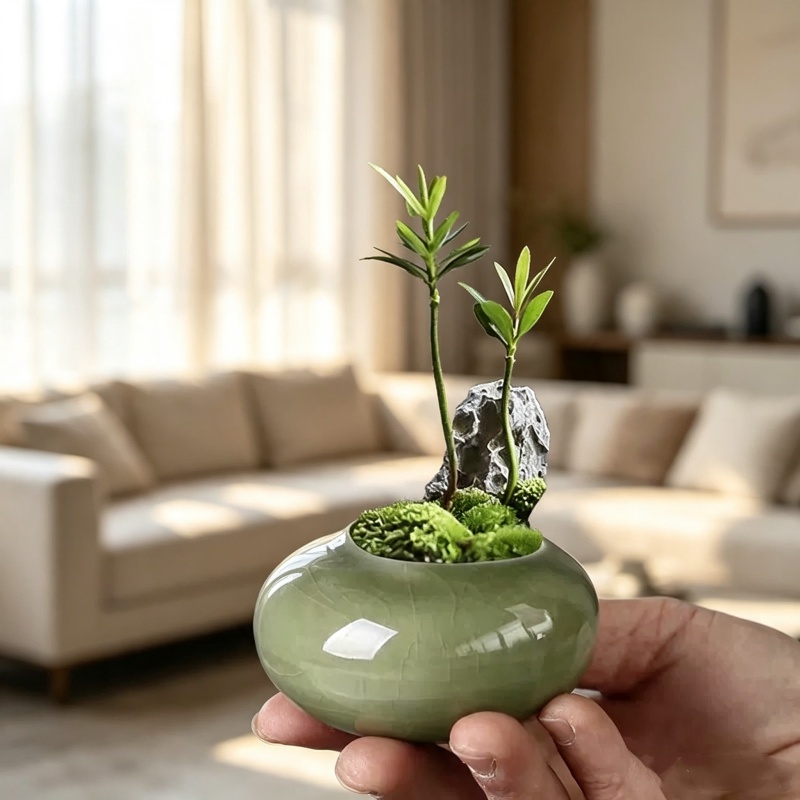 Mini Vaso de Planta com Efeito - Echeveria Succulent avaliação e preço