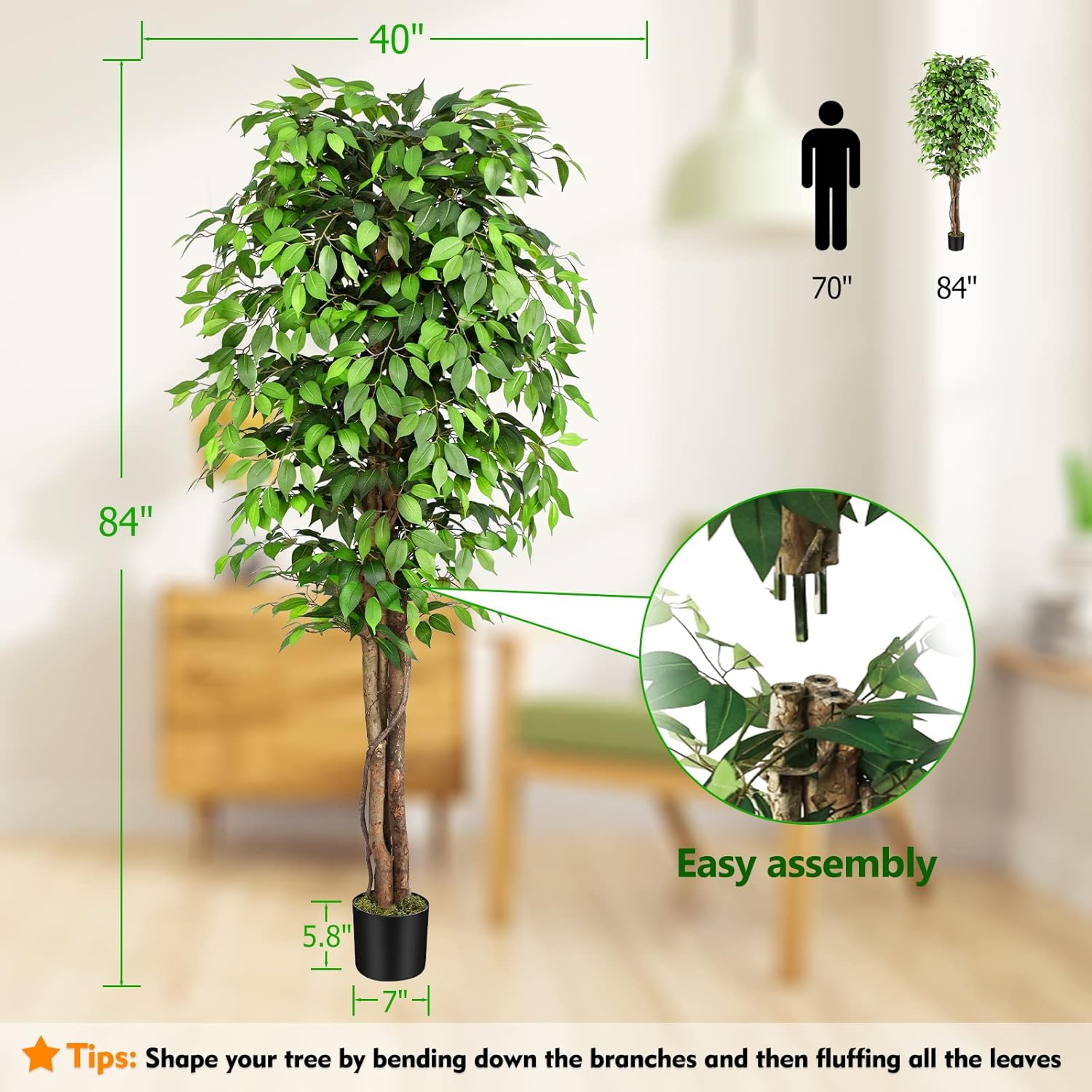 Árvore Ficus Artificial Realis - Monstera Adansonii avaliação e preço