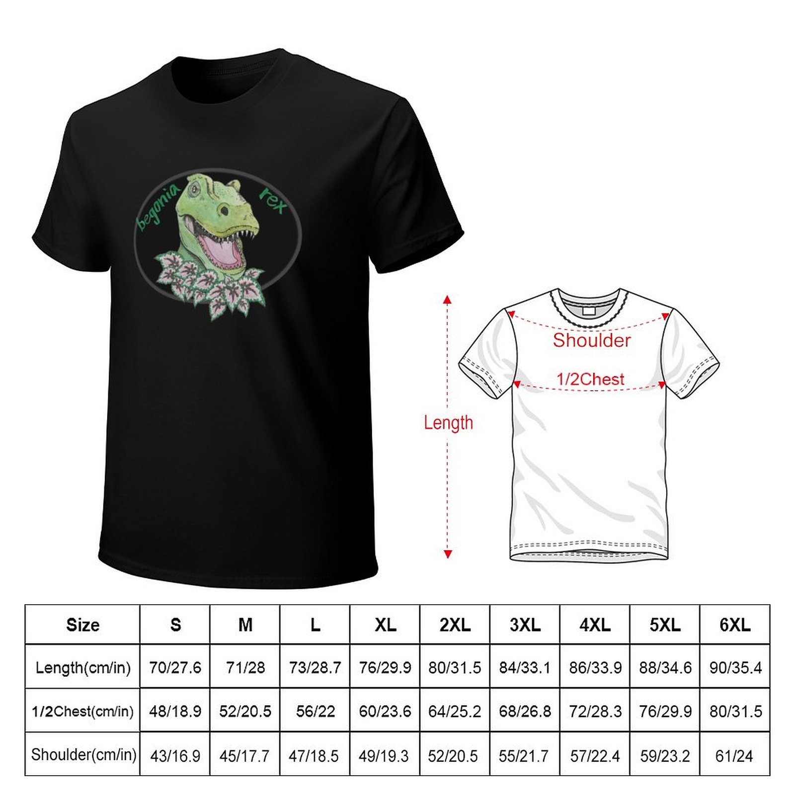 Camiseta T Rex Begonia, camise - Begonia Rex avaliação e preço